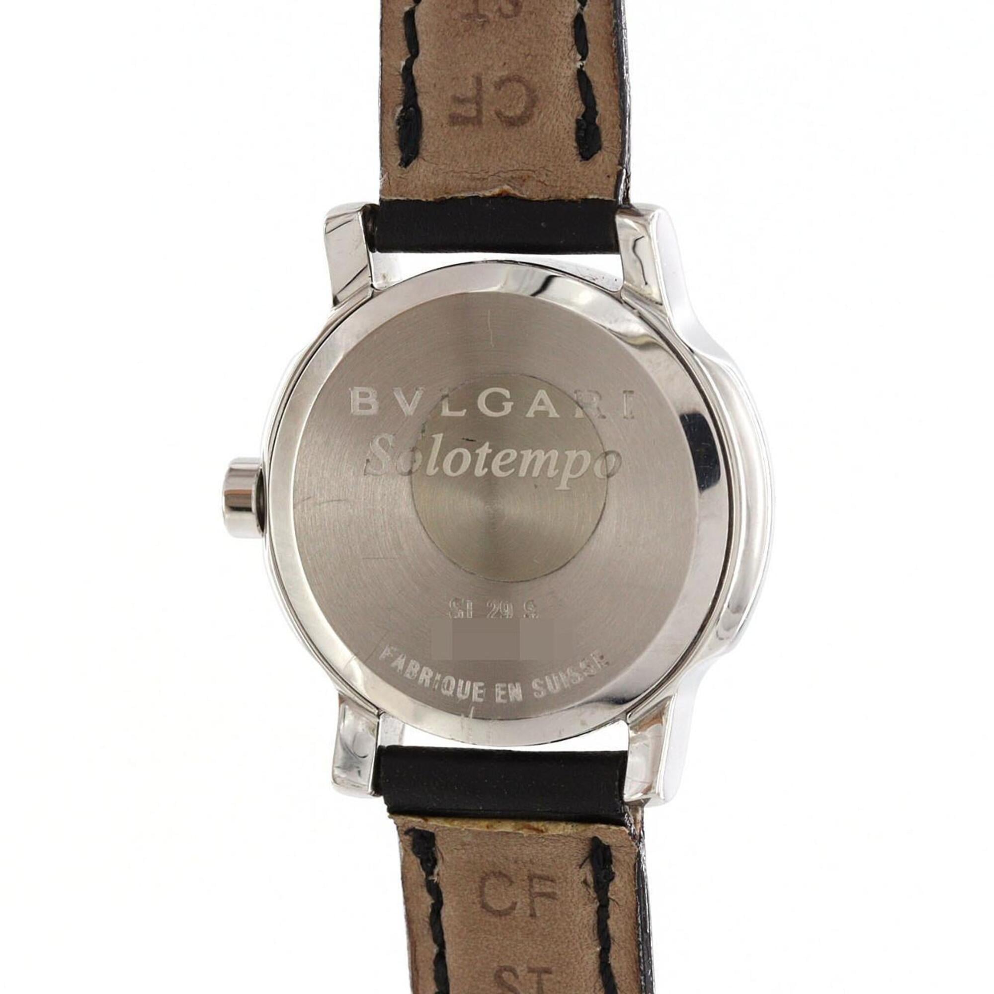 Bulgari Solotempo ST29S White Dial 29mm Watch