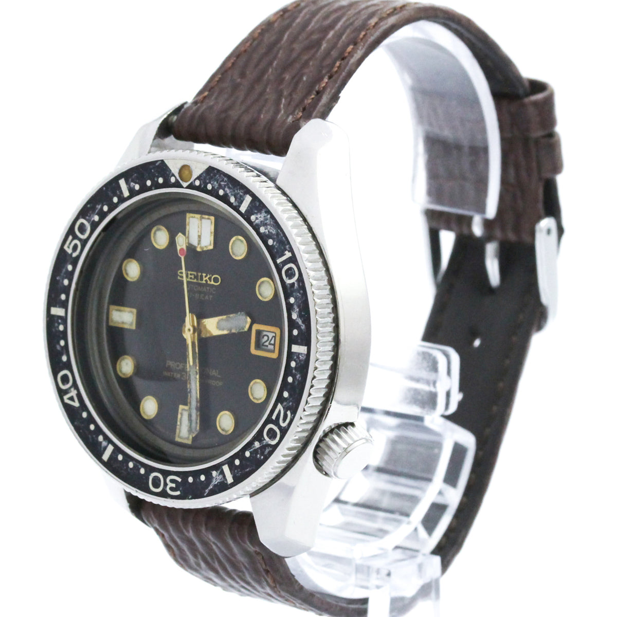 Seiko Diver 6159-7001 Black Dial 44mm Watch