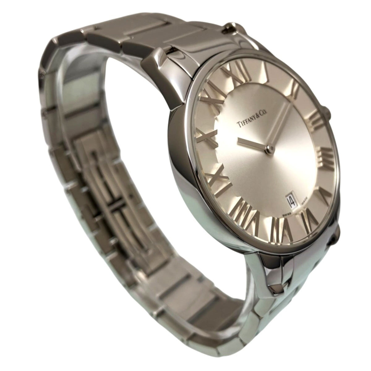 Tiffany & Co. Atlas Dome z1800.11.10a21a00a Silber Zifferblatt 37 mm Uhr
