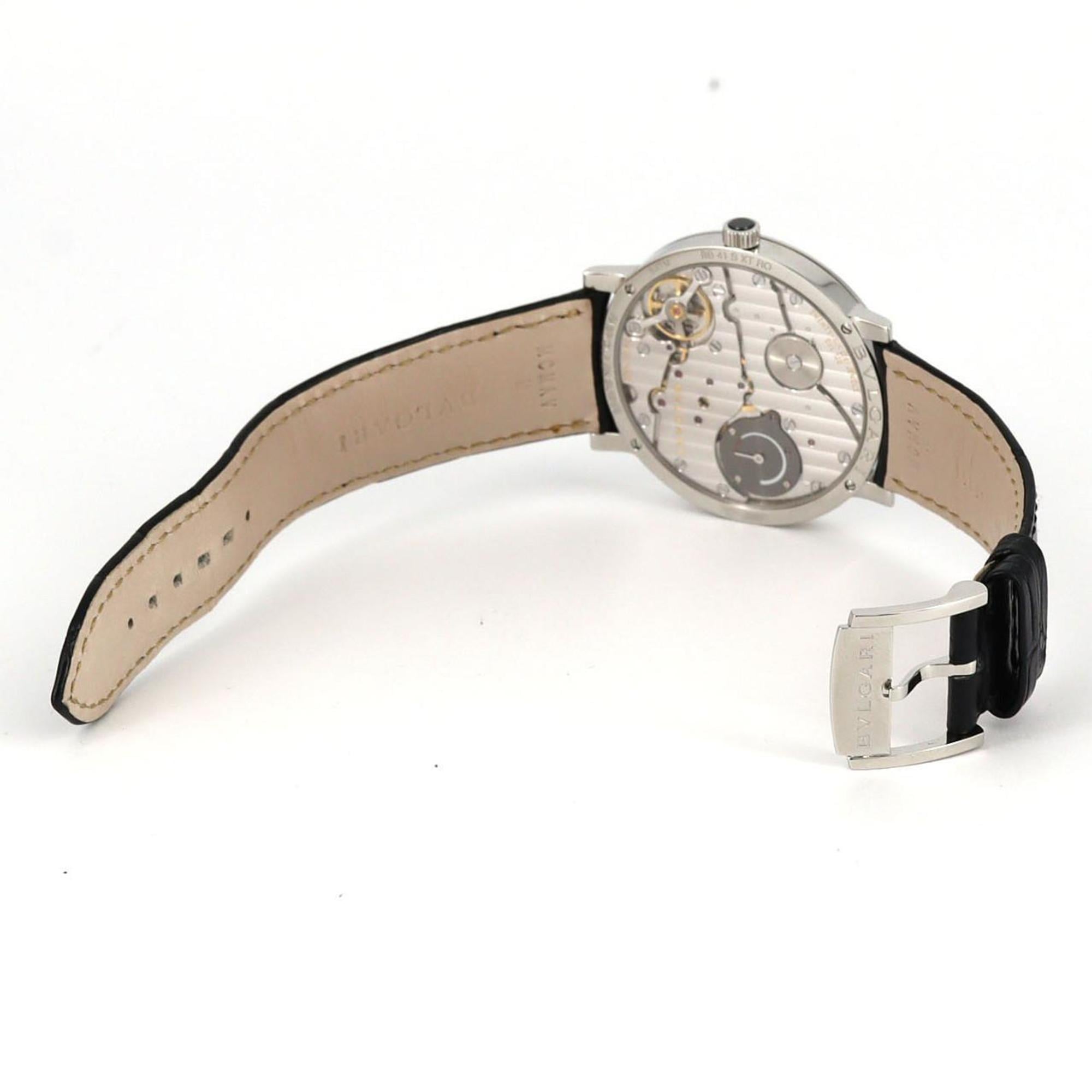 Bvlgari Roma Finissimo BB41SXTRO 102357 roestvrijstalen horloge met handopwinding