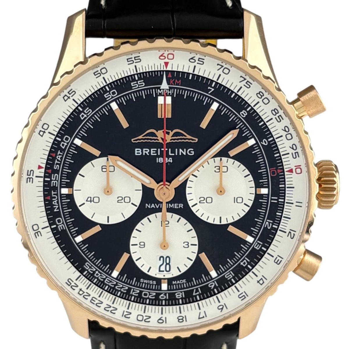 Breitling Navitimer RB0138 Schwarz Zifferblatt 43 mm Uhr