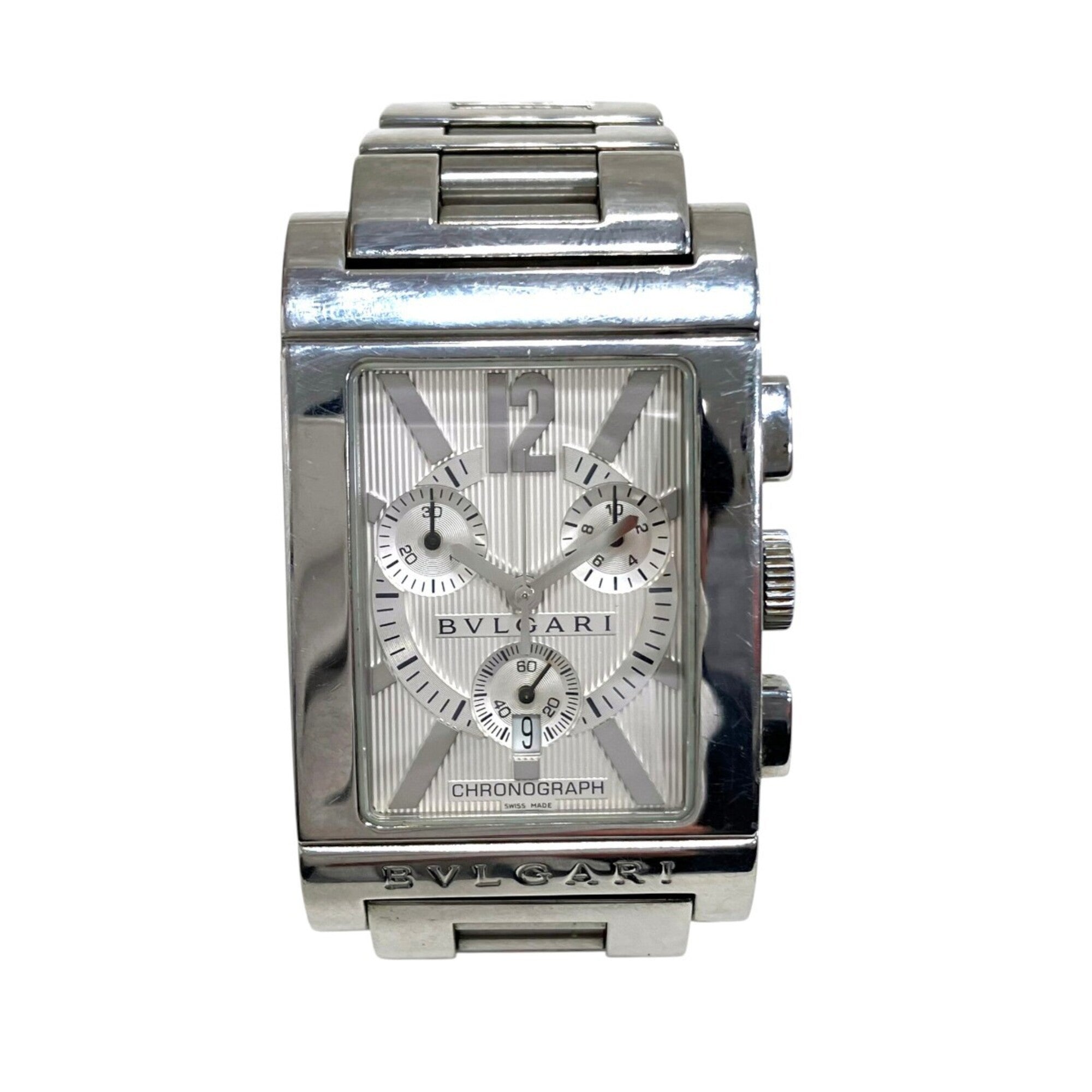 Bulgari BVLGARI Rettangolo watch, total weight 121g, stainless steel,