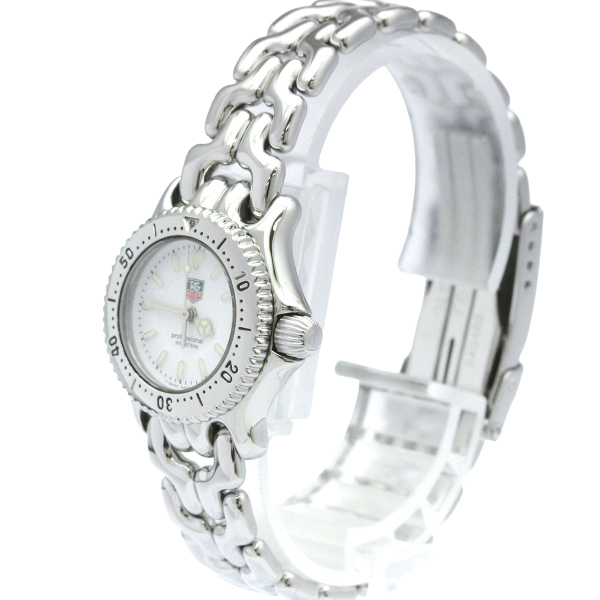 TAG Heuer Sel WG1410 horloge met witte wijzerplaat, 24 mm