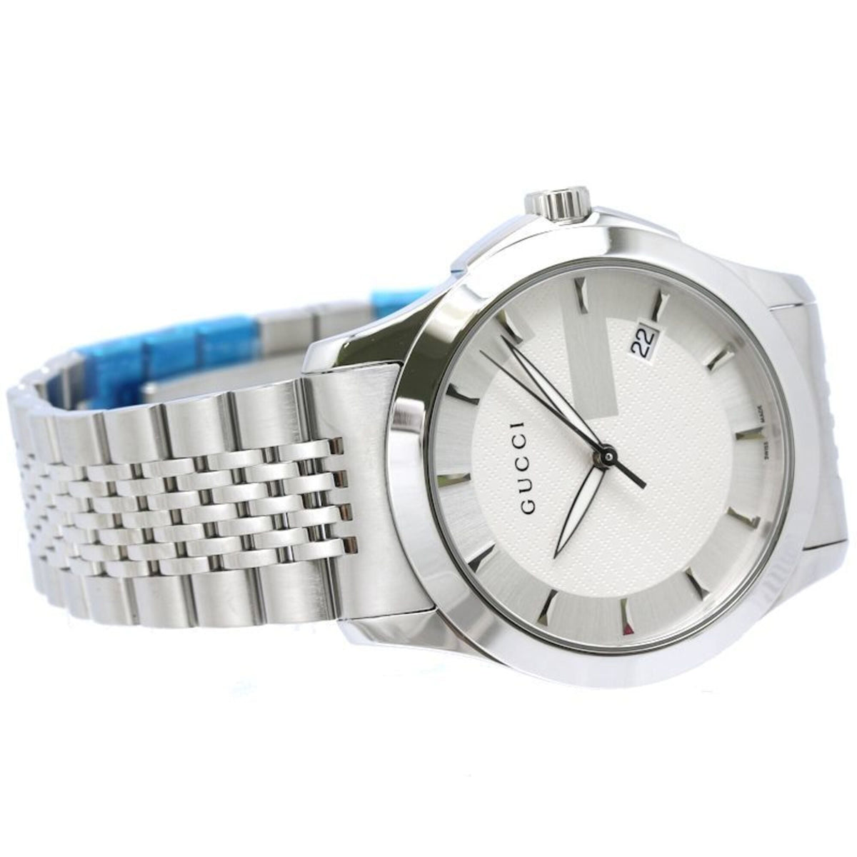 Montre Gucci G-Timeless YA126401 YA126401 126,4 Cadran argenté 39mm