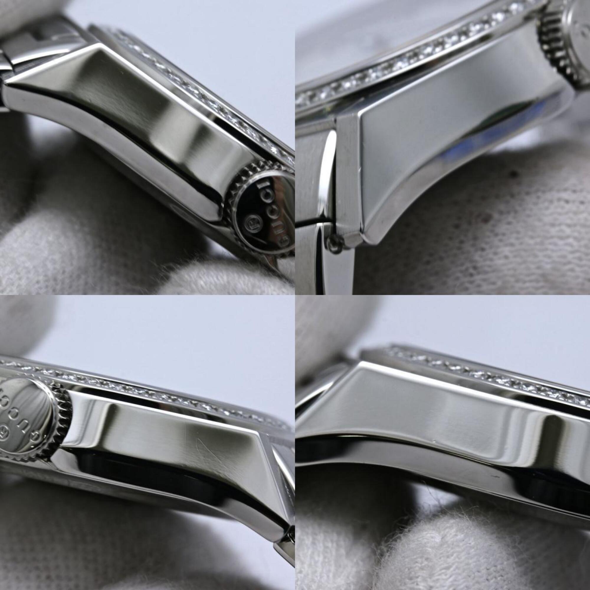 GUCCI Pantheon Bezel Diamond 10P YA115404 115.4 Boys' Stainless Steel 40561