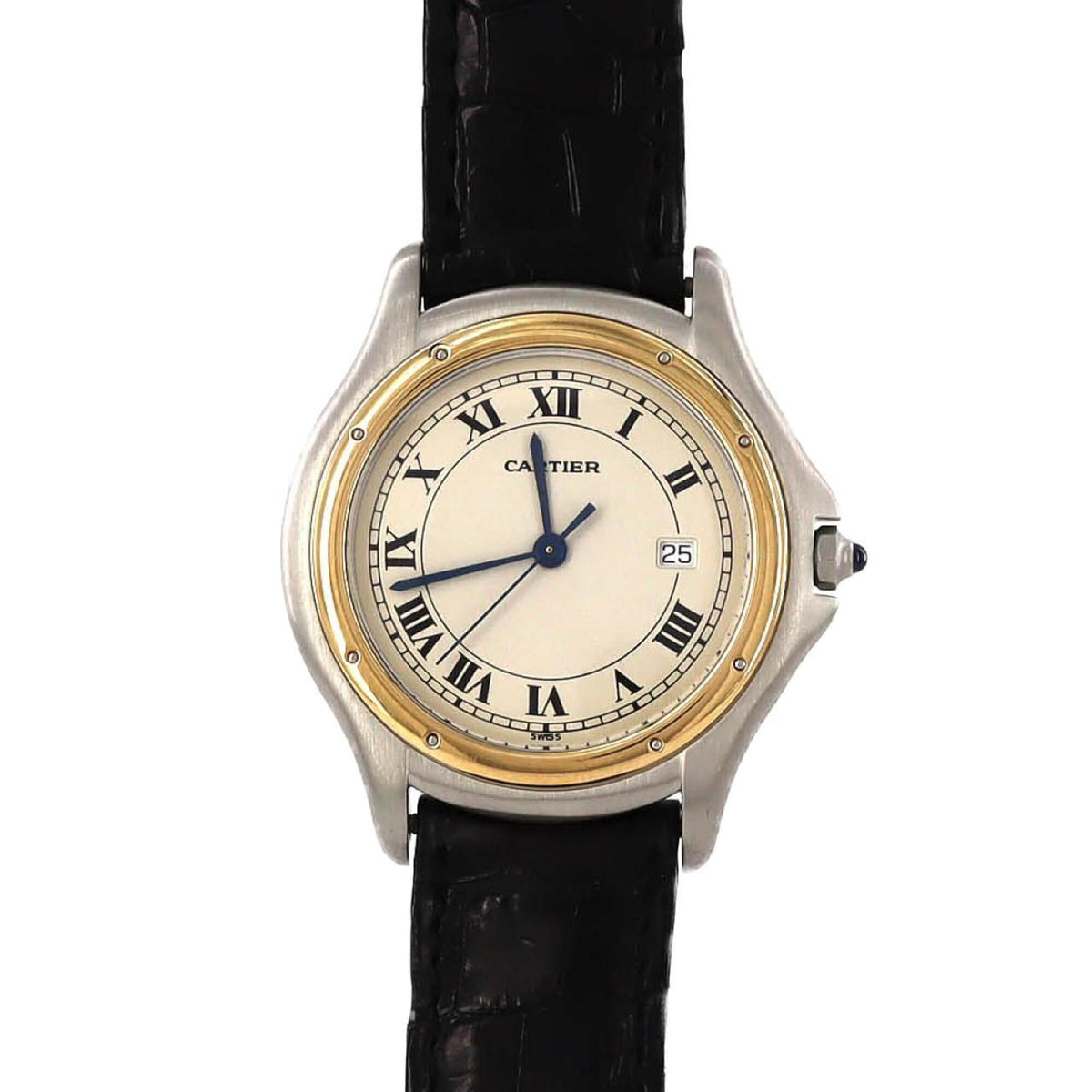 Cartier Panthère Cougar LM W350068A Silber Zifferblatt 32 mm Uhr