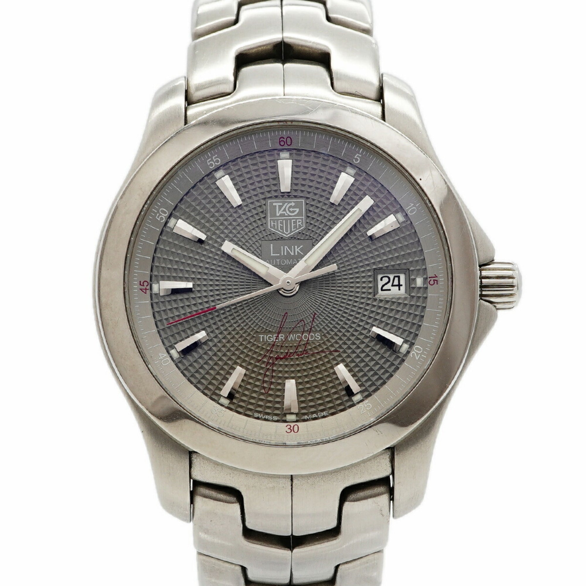 TAG Heuer Link Tiger Woods Limited Edition (5500 pieces) WJF2113 Gray Dial Men's Watch