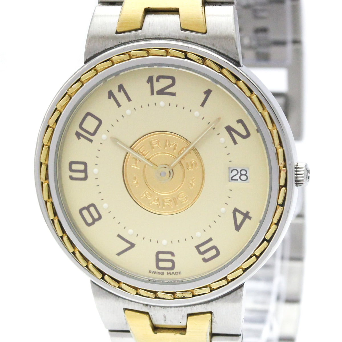 Hermes Sellier Ivory Dial 30mm Watch