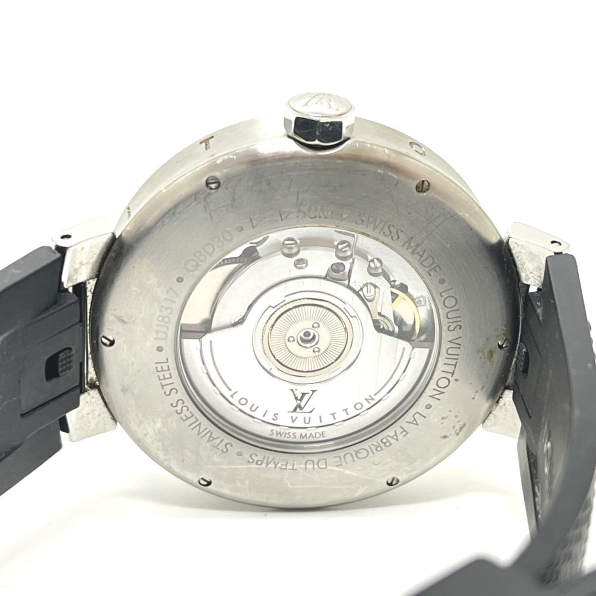 Louis Vuitton Tambour Q8D30 Black Dial 40mm Watch