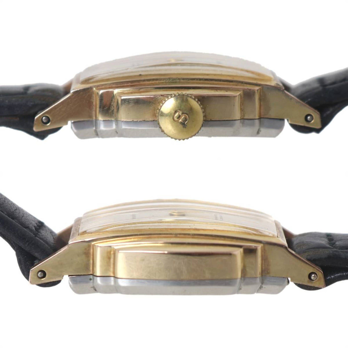 SEIKO Merit Women's Hand-Wound DiaShock 17 Jewels Watch, Gold and Black, 5257, Fits wrists from 14cm to 17.5cm