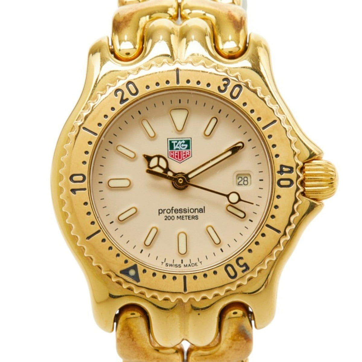 TAG Heuer Professional Cell S94.015 Beige Zifferblatt 28 mm Uhr