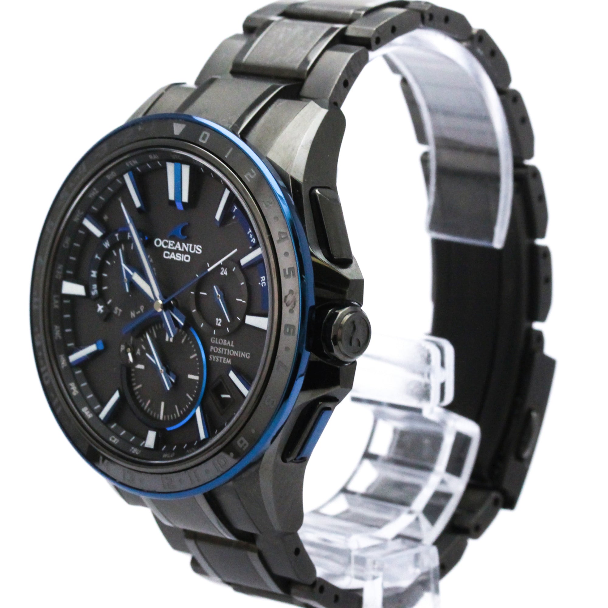 CASIO Oceanus GPS Radio Wave Control Solar Titanium Watch OCW-G1200B-1AJF