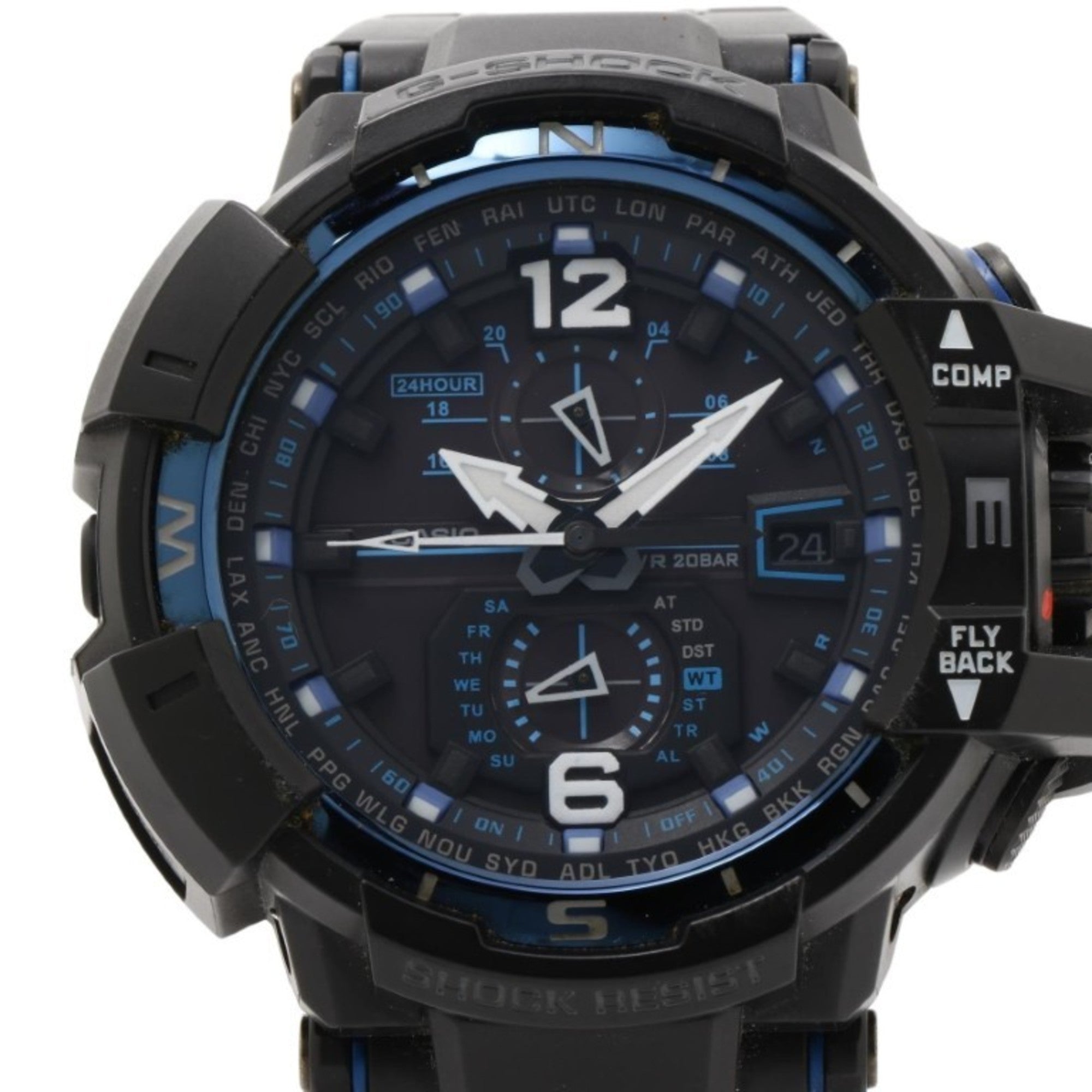 CASIO G-SHOCK MASTER OF G AIR GRAVITYMASTER GWA1100FC1AJF Black Resin Men's Analog Watch