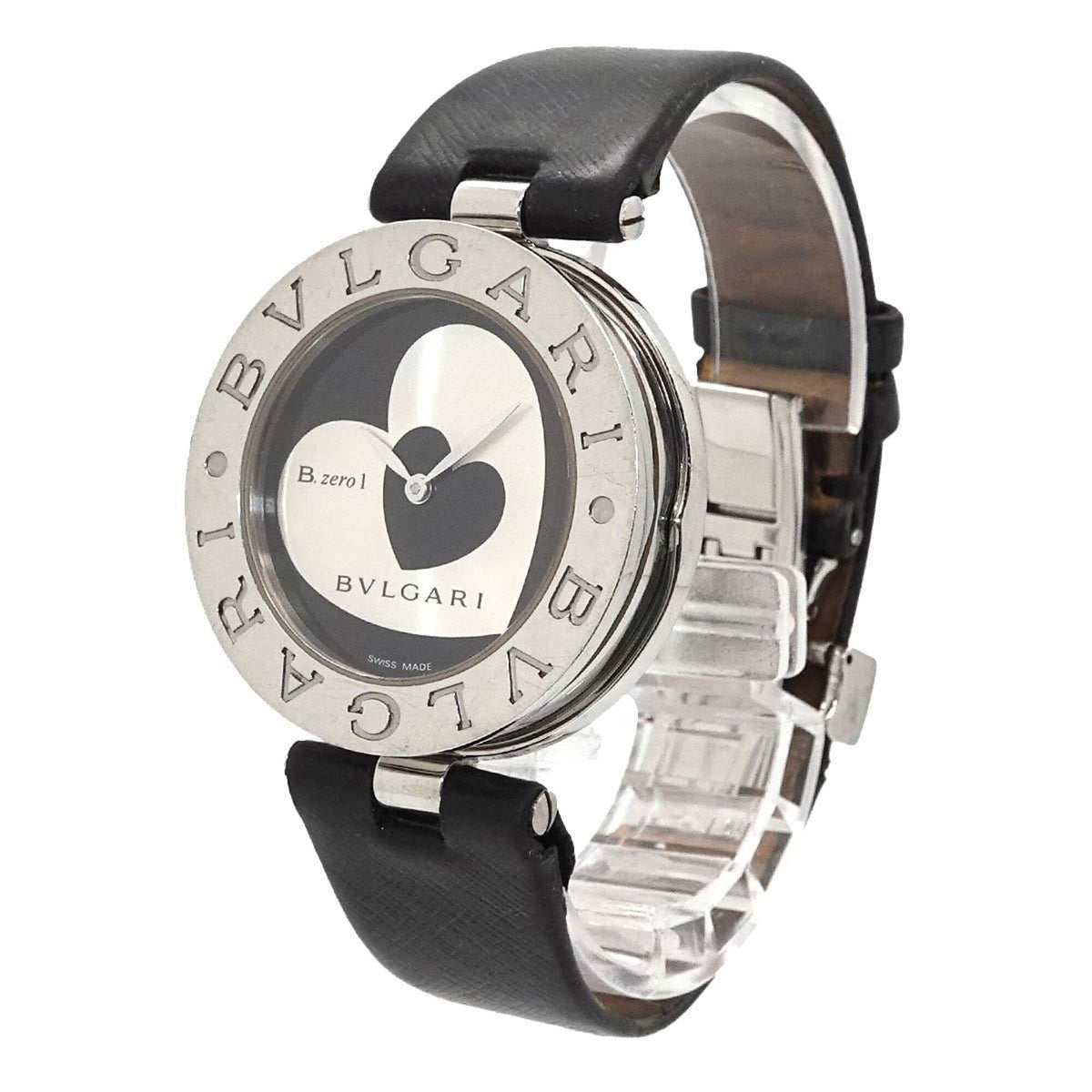Bulgari B-Zero1 Double Heart BZ35S Black, Silver Dial 35mm Watch