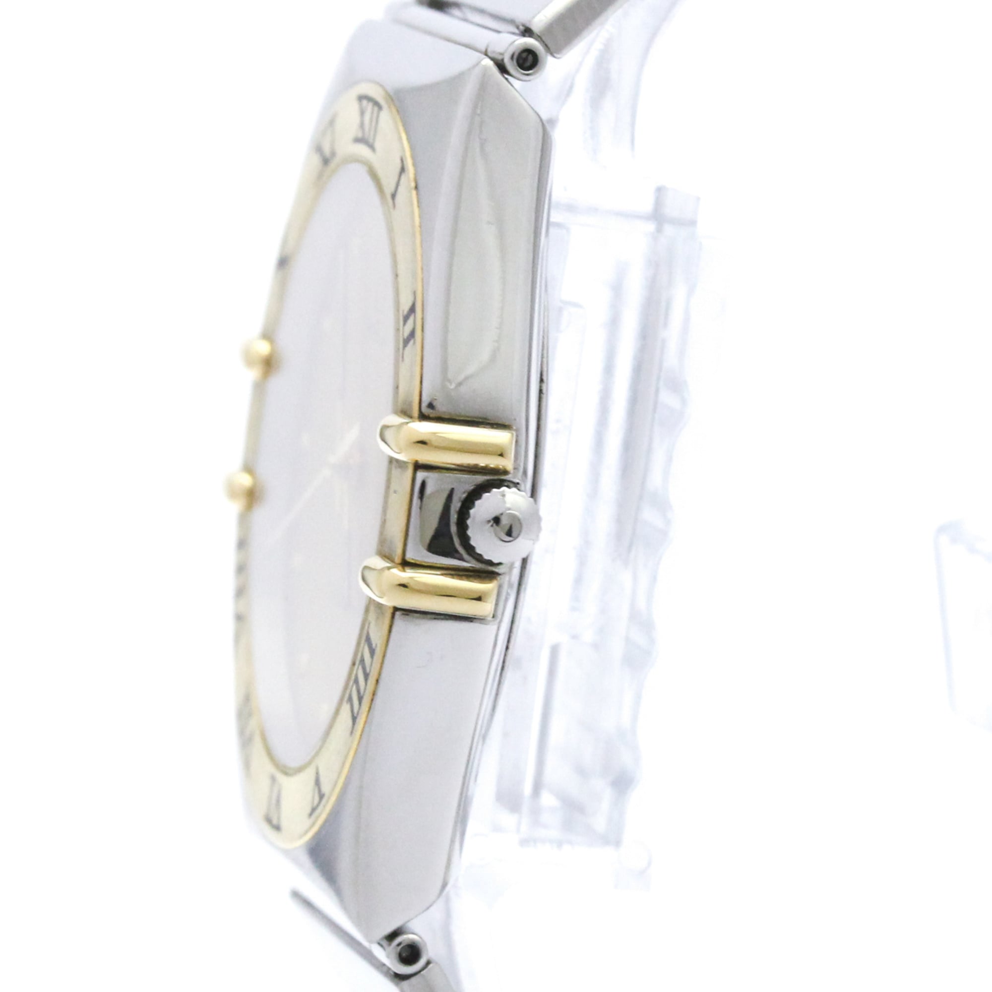 OMEGA Constellation Herrenuhr 18 Karat Gold Edelstahl Quarz 396.1080
