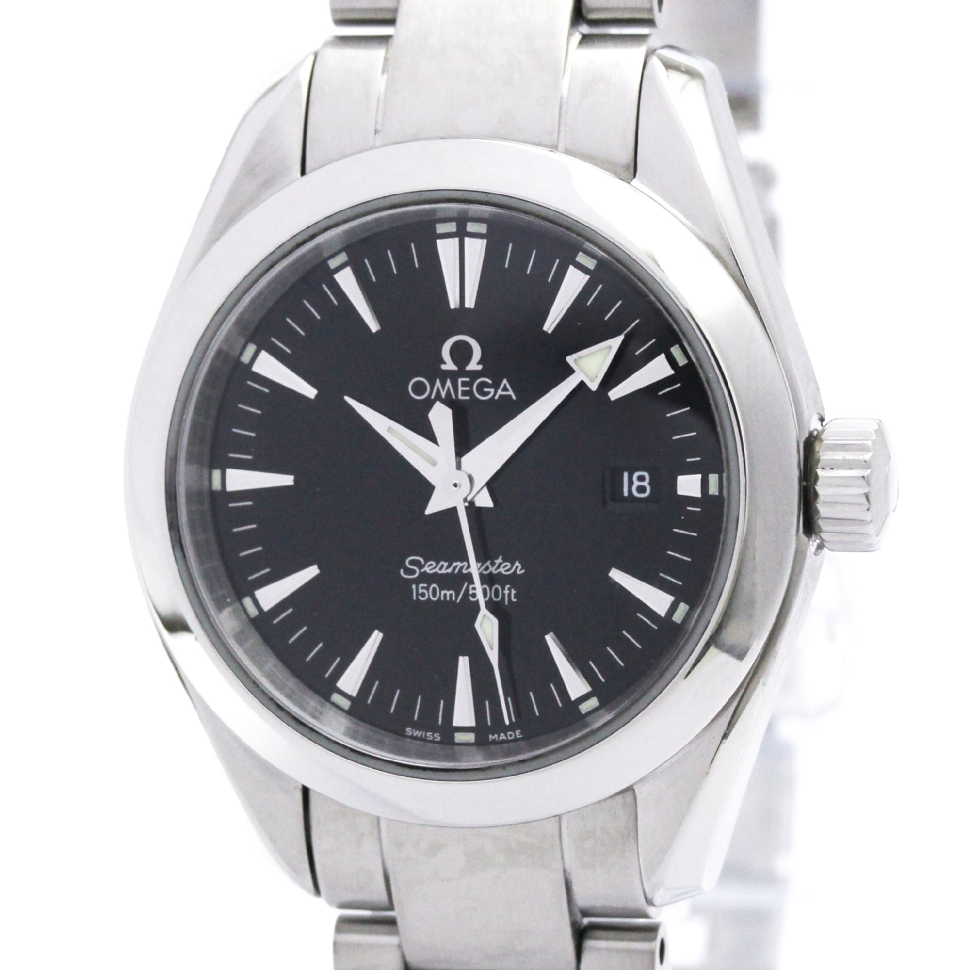 OMEGA Seamaster Aqua Terra Steel Quartz Ladies Watch 2577.50 Polished