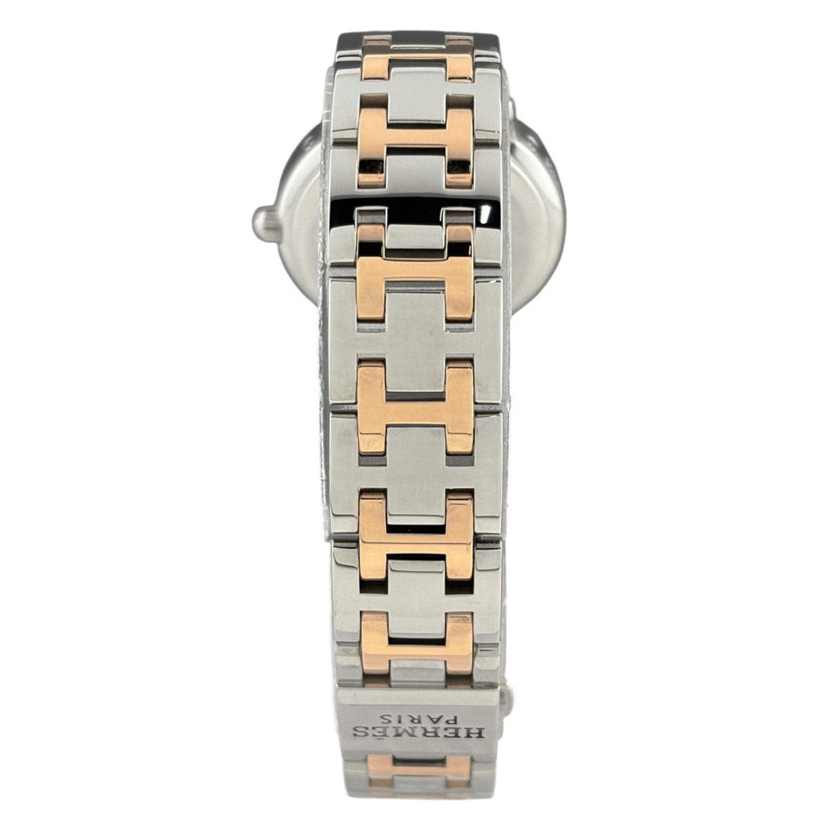 Hermes Clipper Nacre CP1.222 roze wijzerplaat van schelp, 25 mm horloge