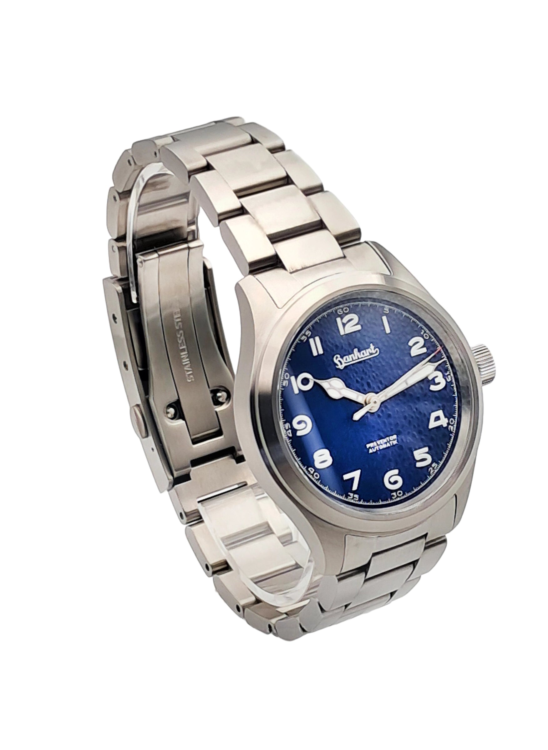 Hanhart Pioneer Preventor HD12 Automatic Blue 39mm