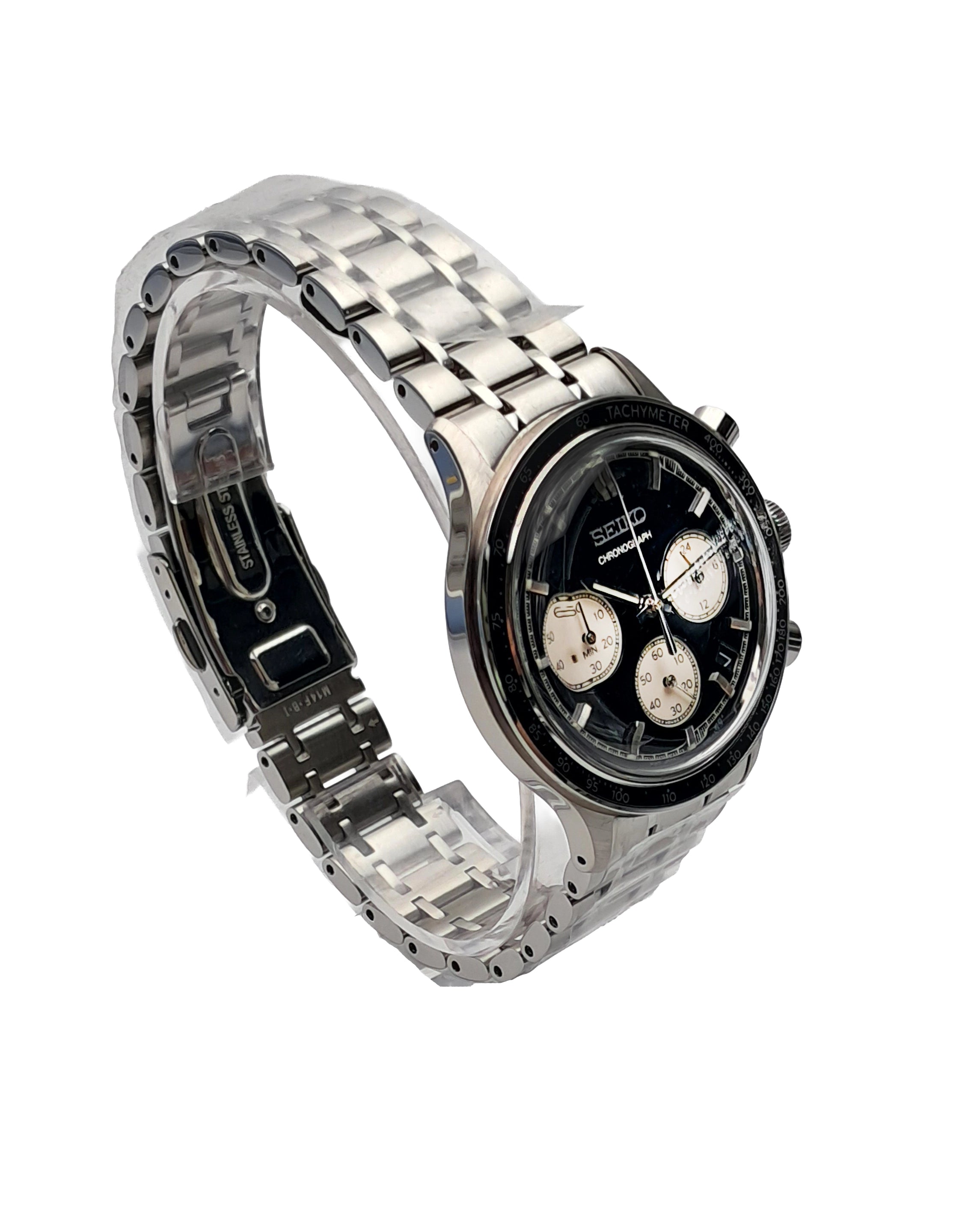 Seiko Chronograaf 39 mm zwart