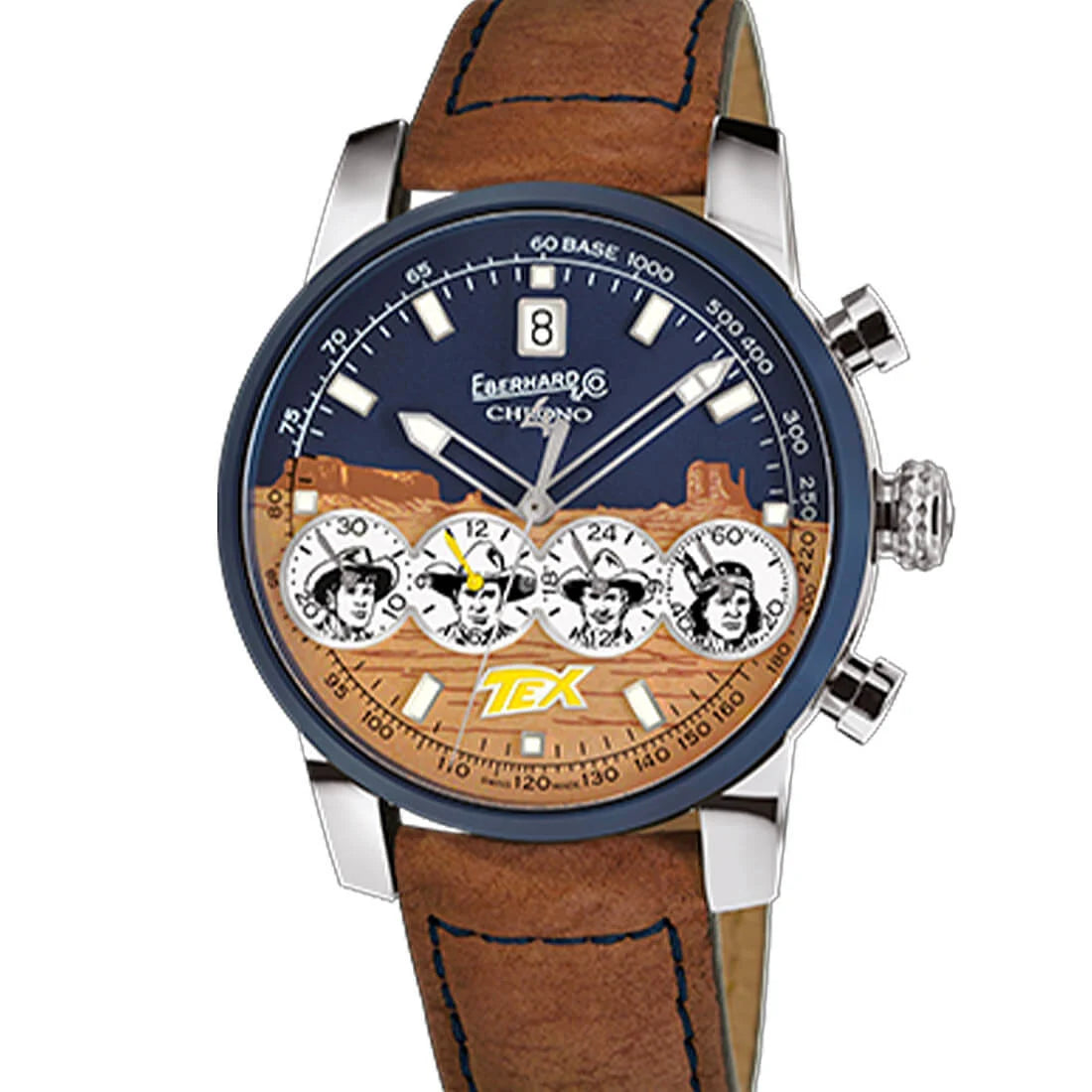 Eberhard & Co. Chrono 4 „21-42“ Automatisch, veelkleurig, 42 mm