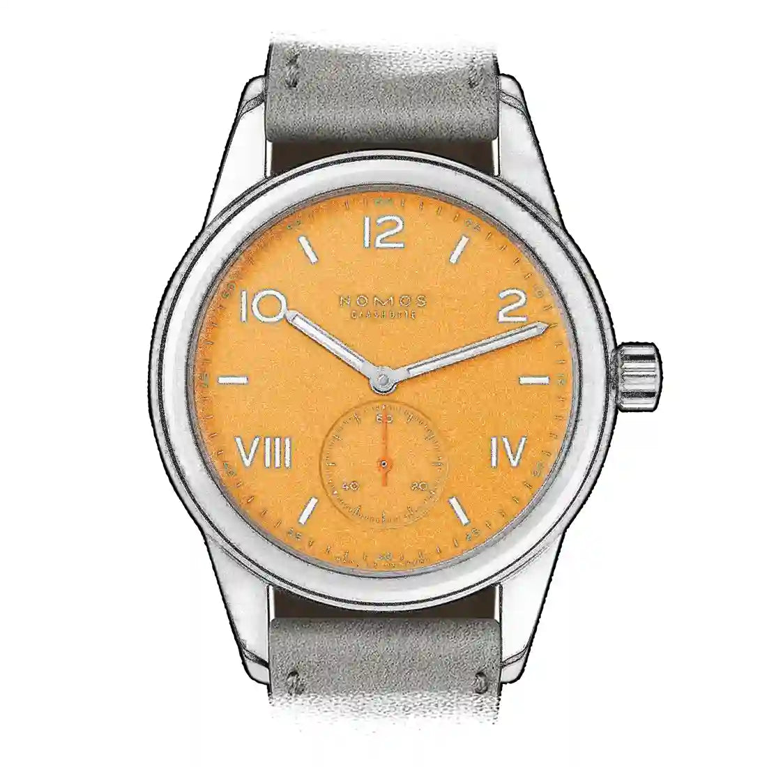 Nomos Glashütte Club Manual Winding Orange 36mm