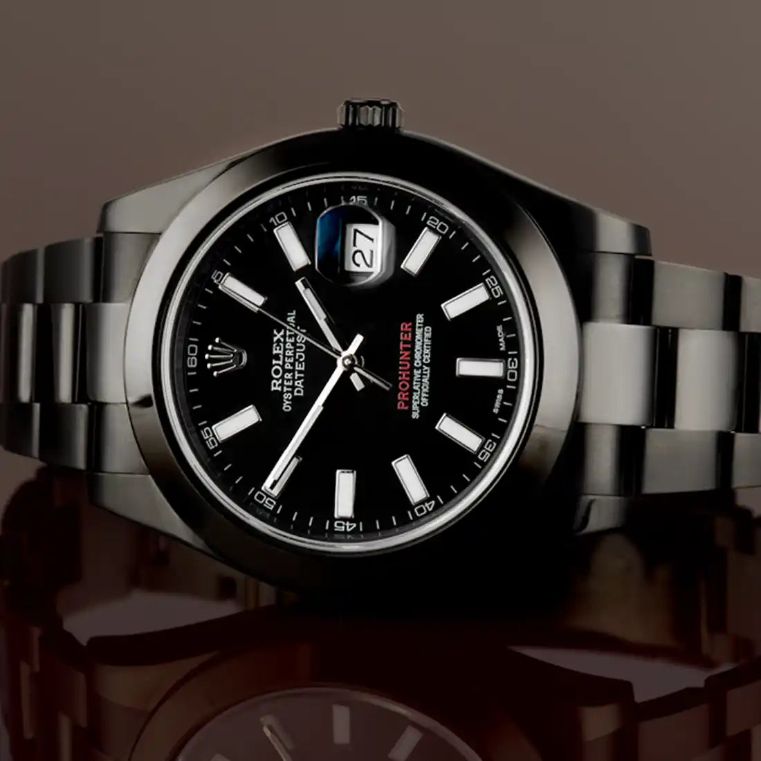 Pro Hunter Datejust Automatik Schwarz