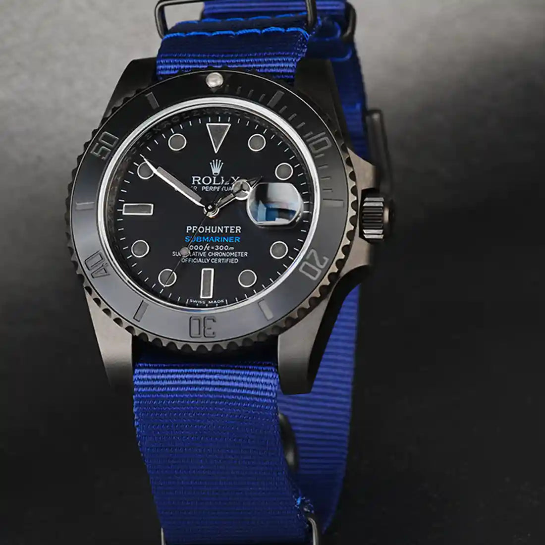 Pro Hunter Submariner Datum Automatik Grau