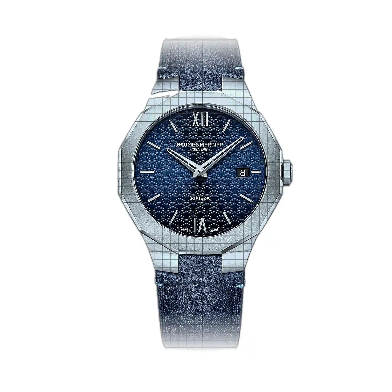 Baume & Mercier Riviera 39 mm blauw