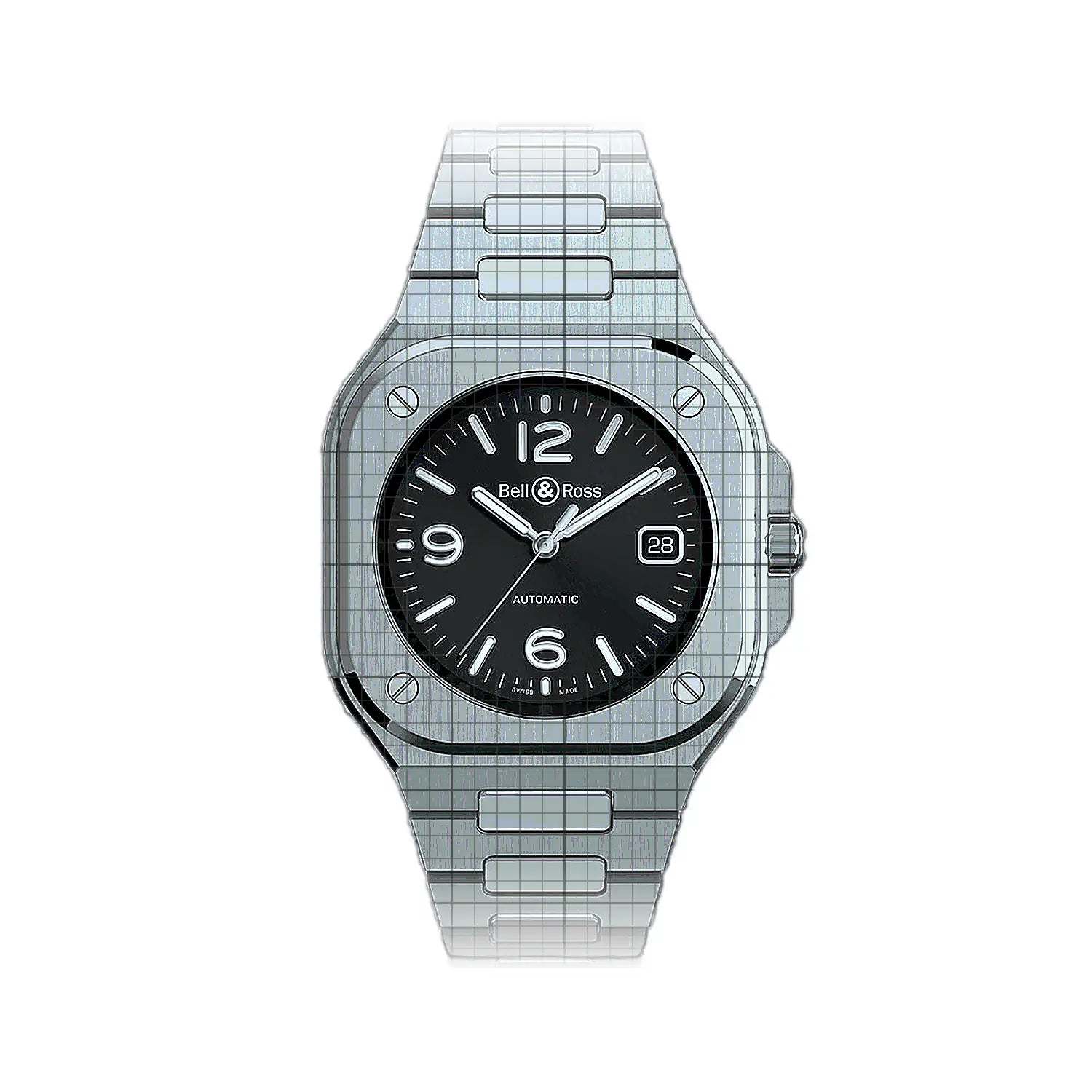 Bell & Ross BR 05 BLACK STEEL 40mm Black