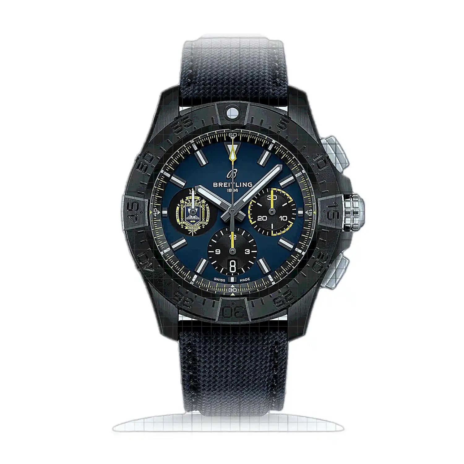 Breitling Avenger B01 44 Night Mission Us Naval Academy SB01474A1C1X1 Blue Dial Ceramic 44mm Watch