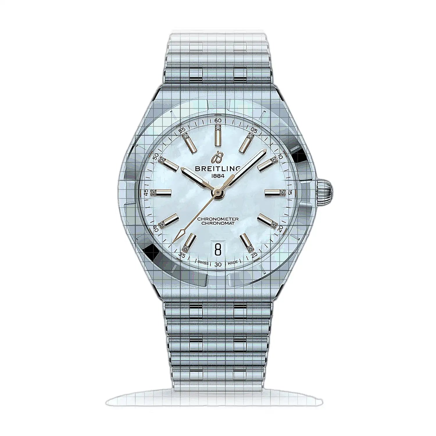 Breitling Chronomat Automatic 36 A10320101A1A1 Mother of pearl Dial Stainless steel 36mm Watch