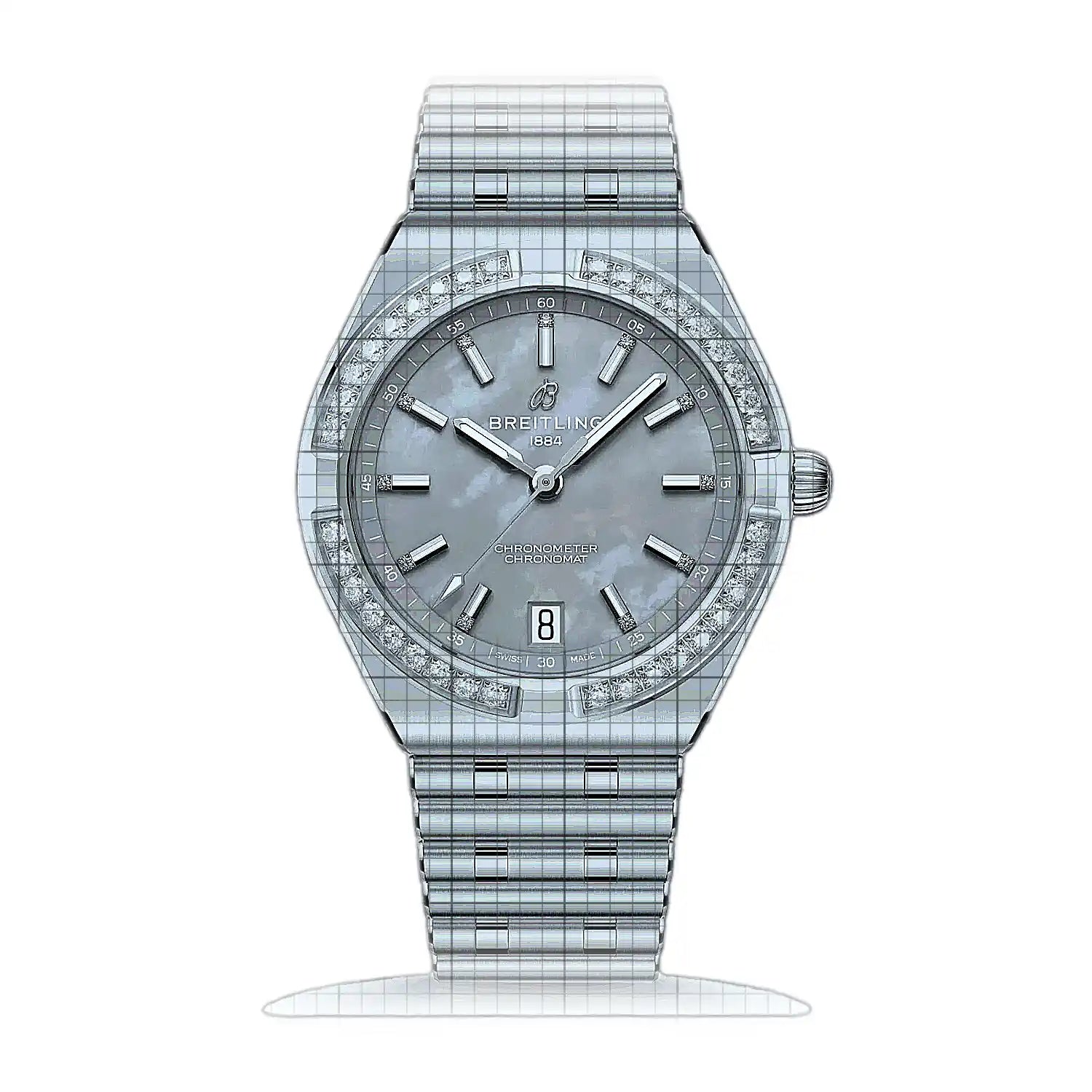 Breitling Chronomat Automatic 36 A10320591G1A1 Grey Dial Stainless steel 36mm Watch