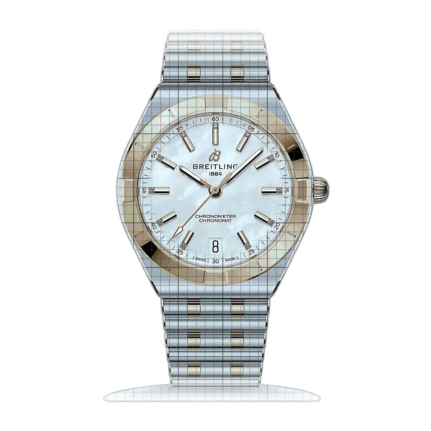 Breitling Chronomat Automatic 36 U10320101A1U1 Mother of pearl Dial Stainless steel, rose gold 36mm Watch