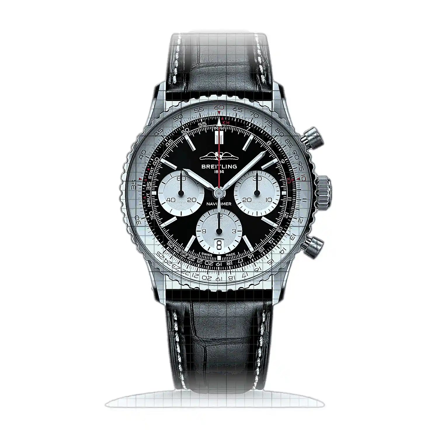 Breitling Navitimer B01 Chronograph 41 AB0139211B1P1 Black Dial Stainless steel 41mm Watch