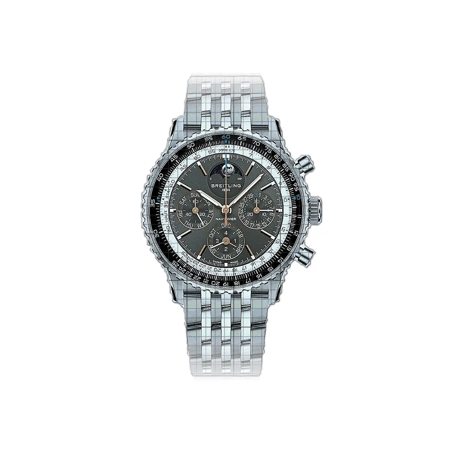 Breitling Navitimer B19 Chronograph 43 Perpetual Calendar 43mm Grey