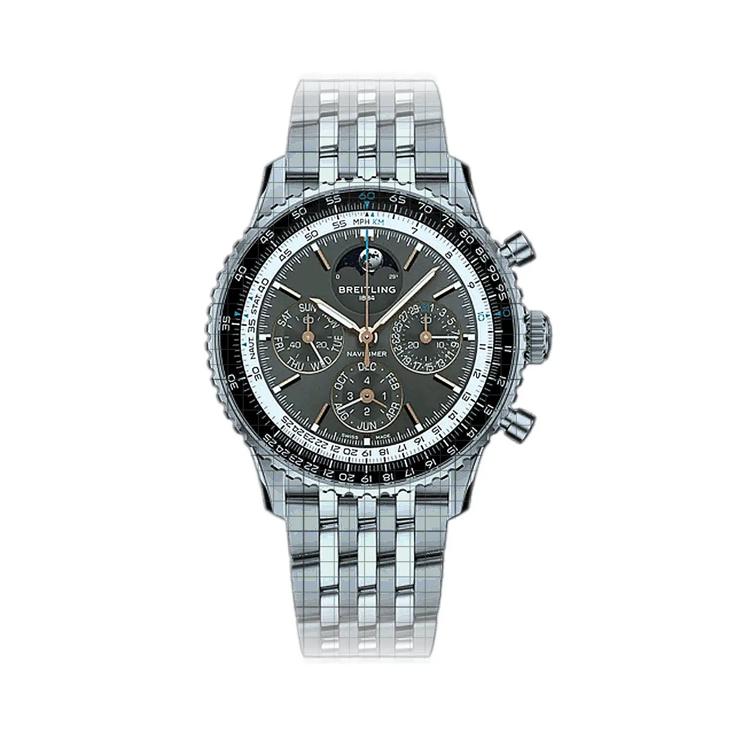 Breitling Navitimer B19 Chronograph 43 Perpetual Calendar 43mm Grey