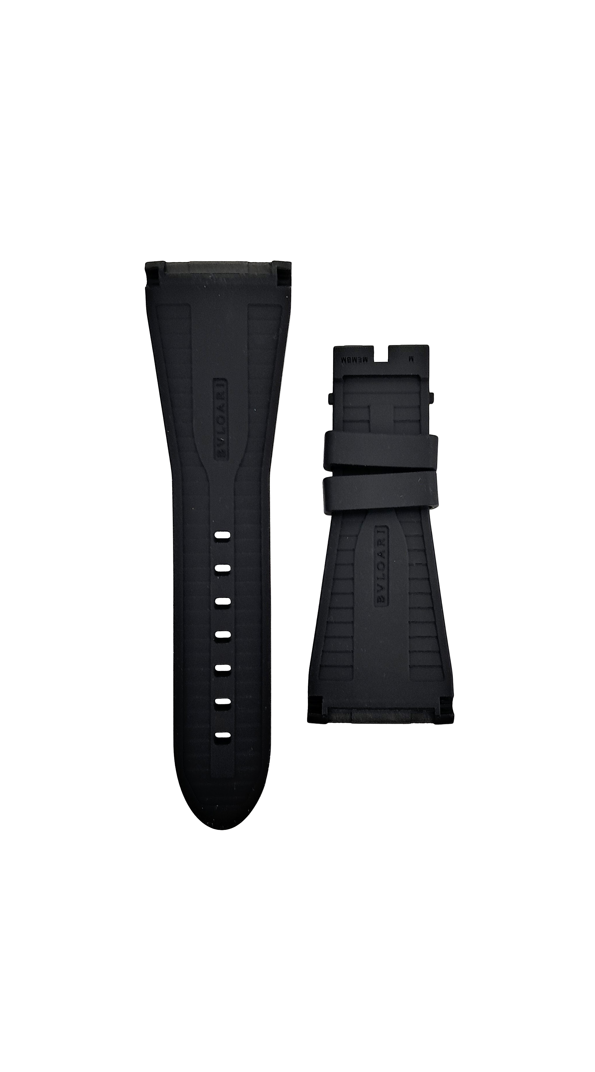 Bulgari Black Rubber Watch Strap – Original Band