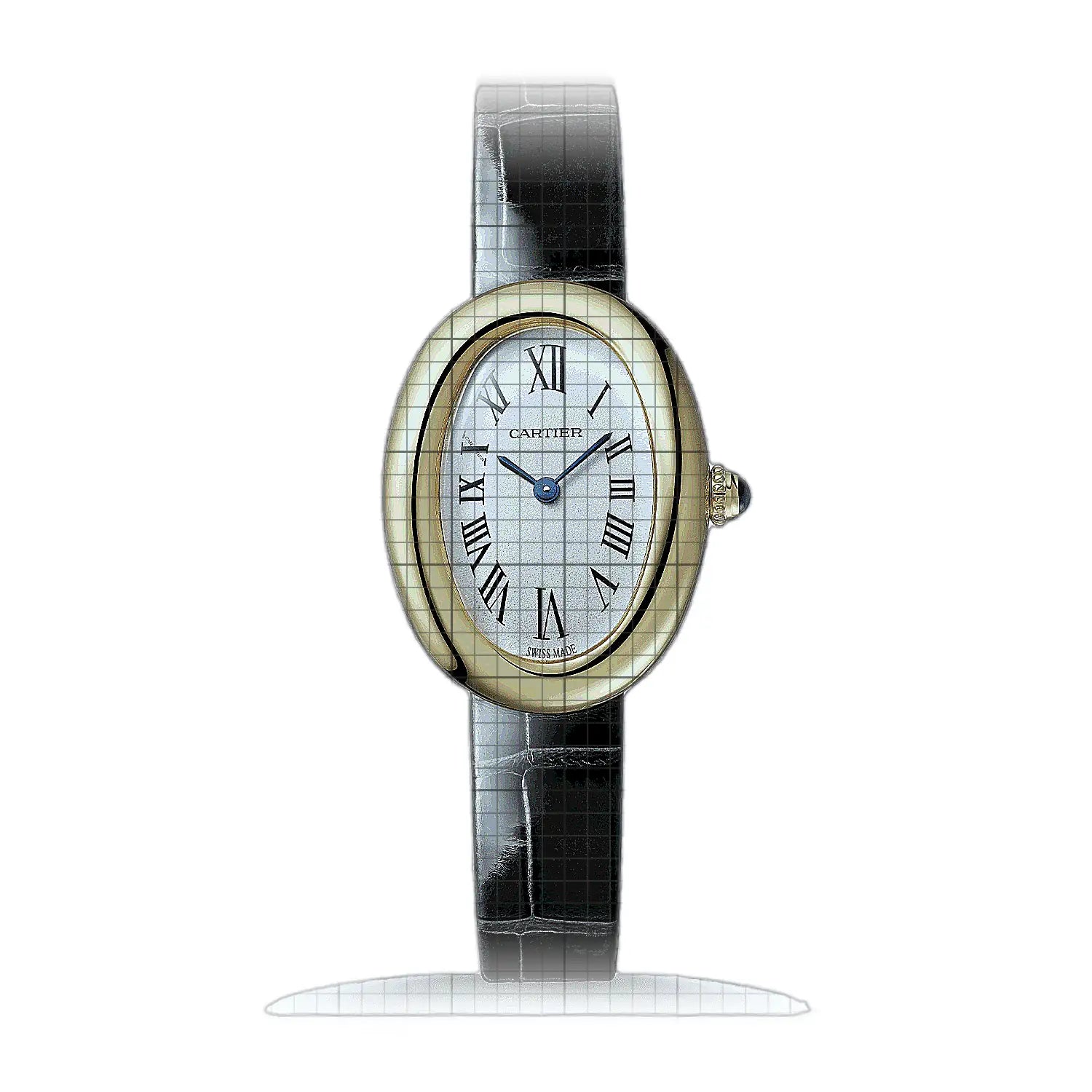 Cartier Baignoire WGBA0022 Pink Dial Yellow gold 23mm Watch