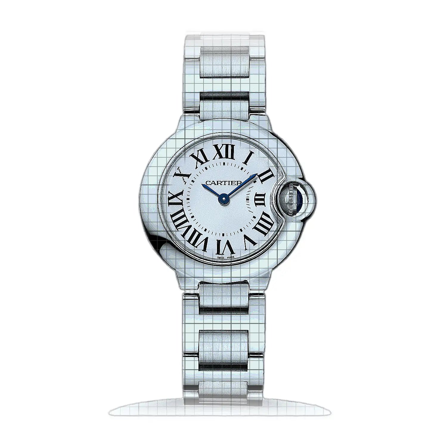 Cartier Ballon Bleu De Cartier WSBB0067 Silver Dial Stainless steel 28,6mm Watch