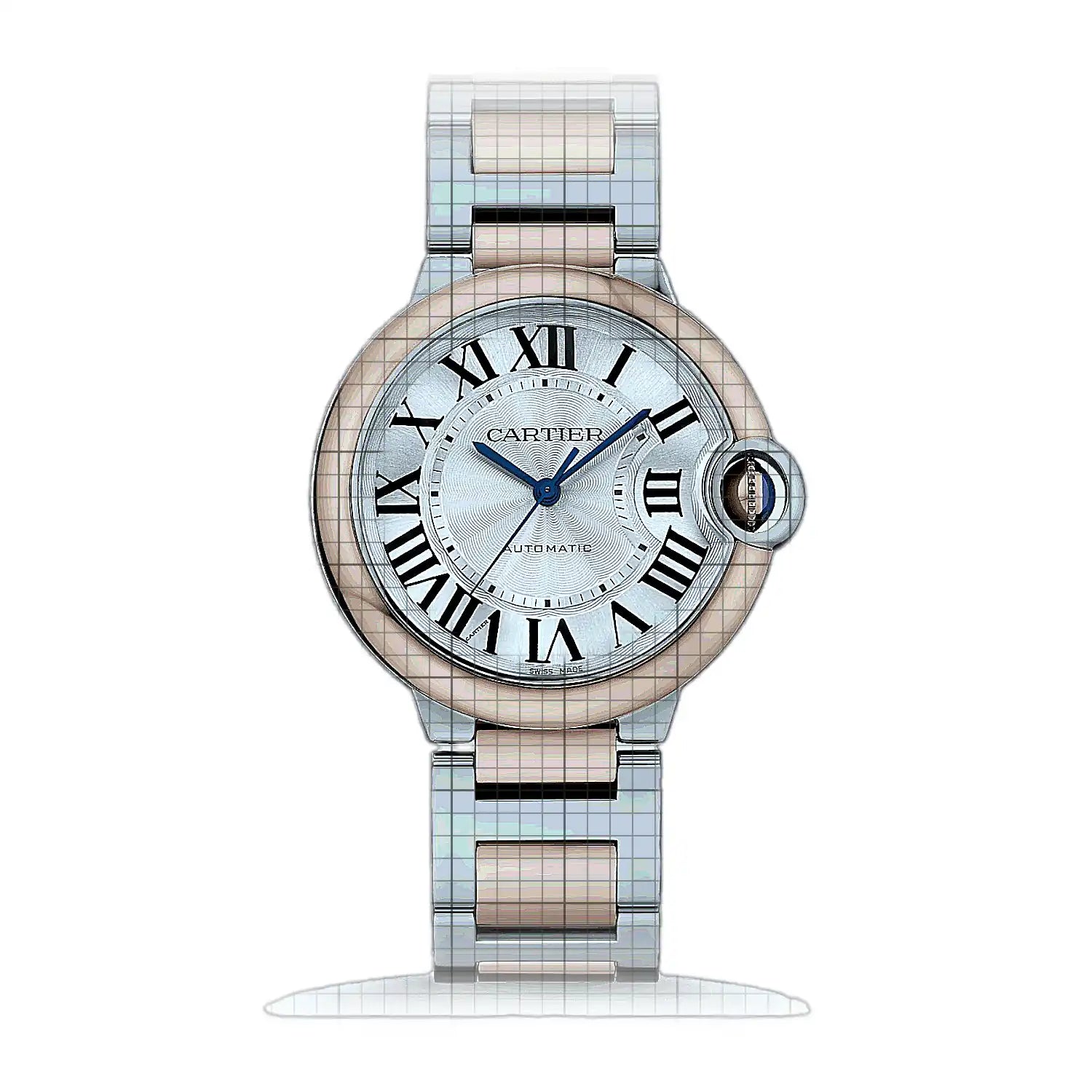 Cartier Ballon Bleu de Cartier W2BB0033 Silver Dial Stainless steel 36mm Watch