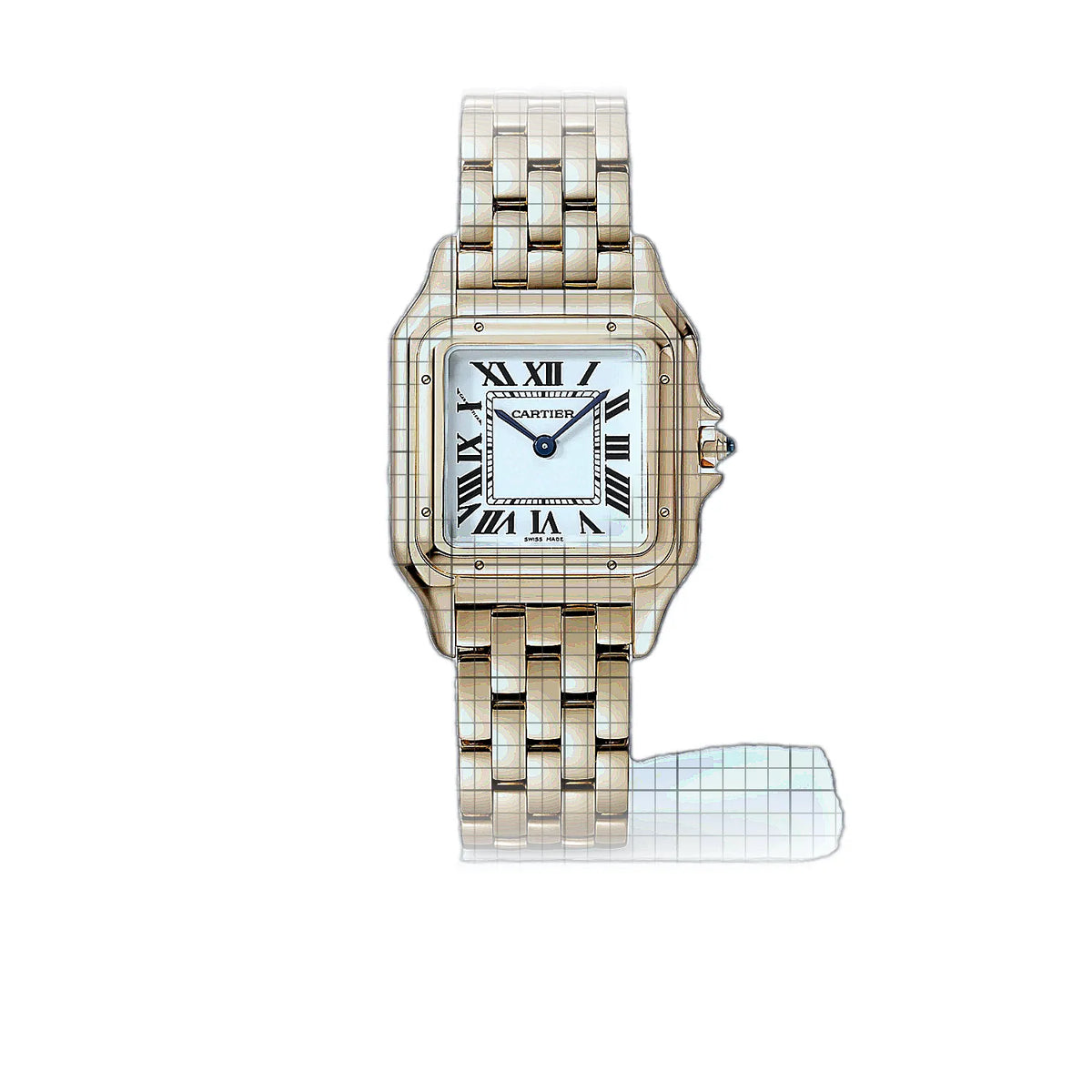 Montre Cartier Panthère WGPN0061 à cadran argenté Or rose, 37 mm