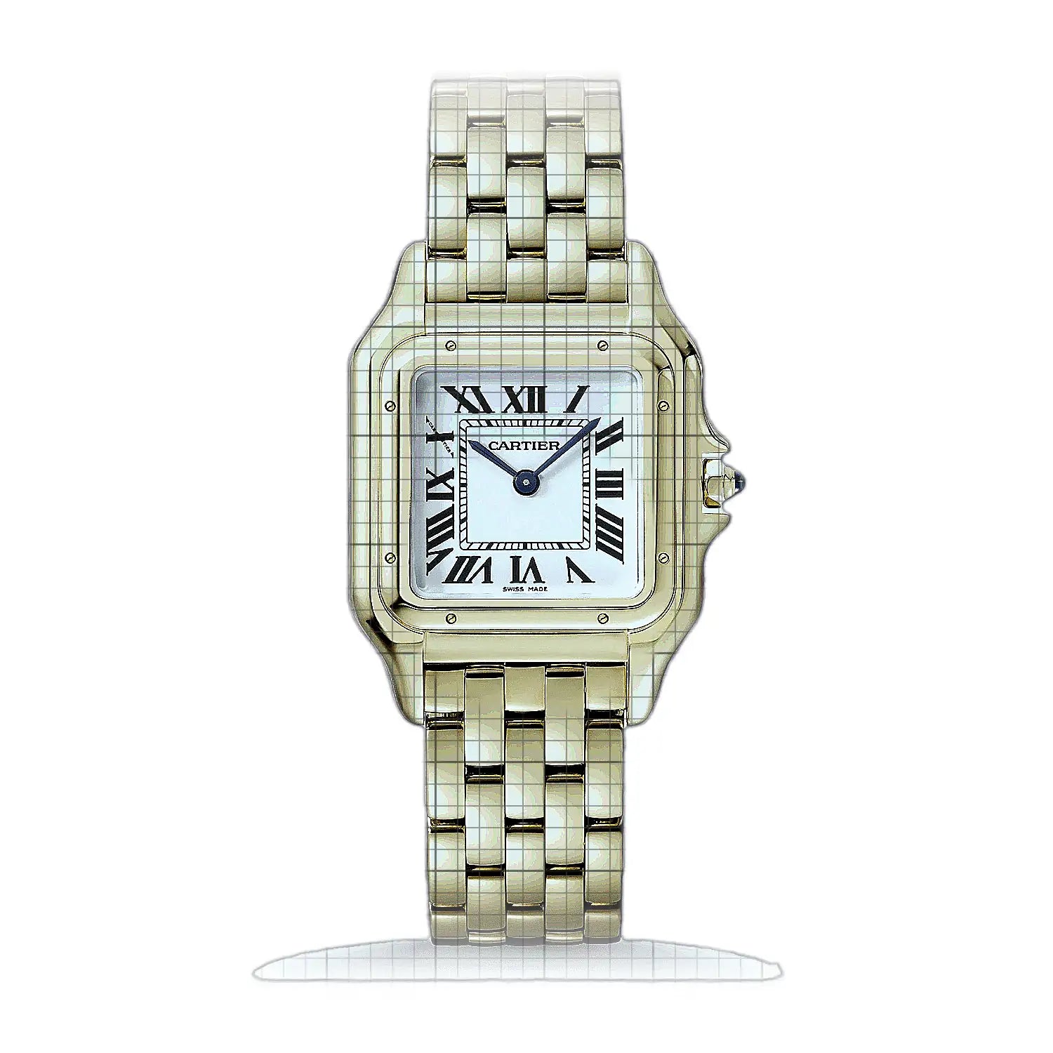 Cartier Panthère de Cartier WGPN0058 Silver Dial Yellow gold 29 x 37mm Watch