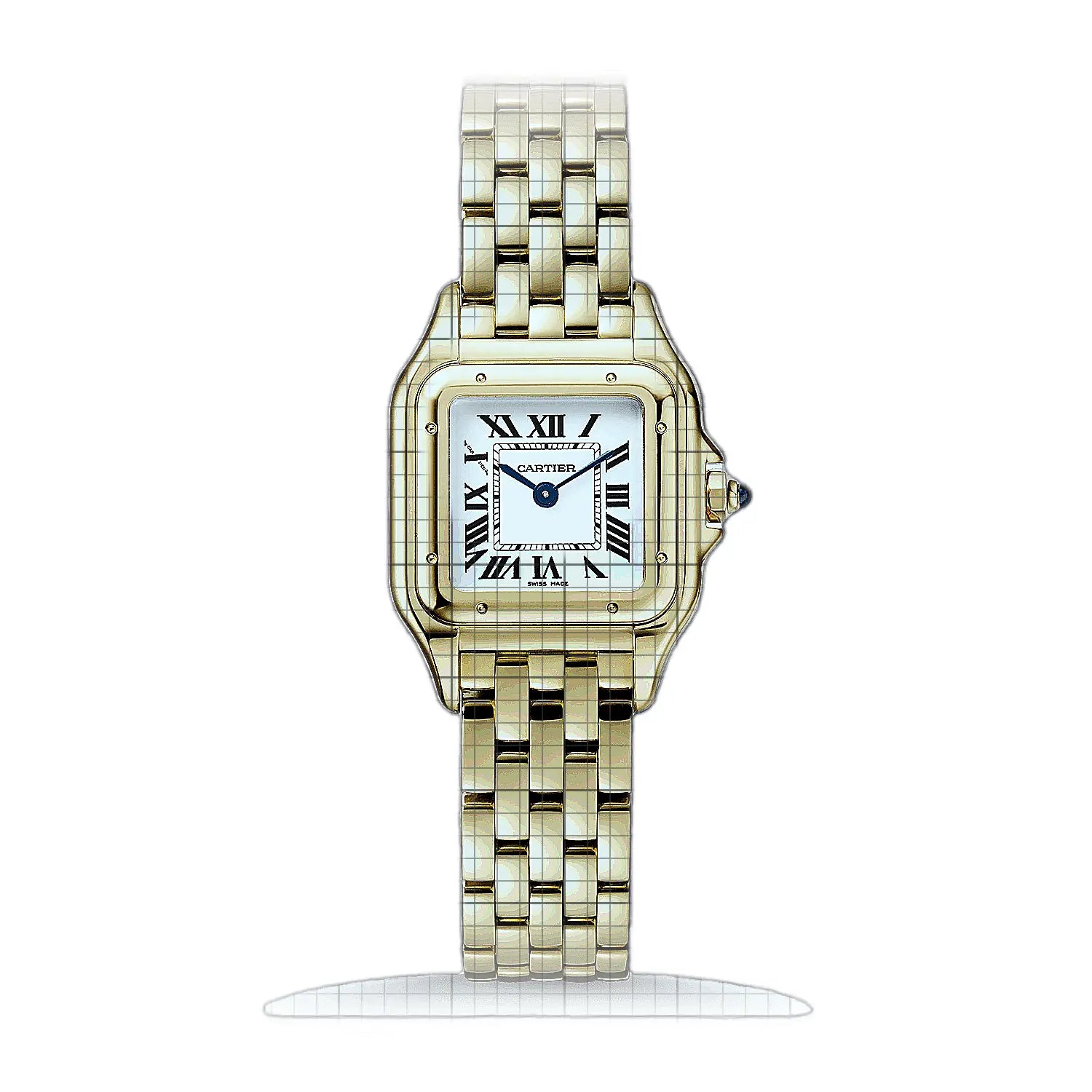 Cartier Panthère de Cartier WGPN0059 Silver Dial Yellow gold 23 x 30mm Watch