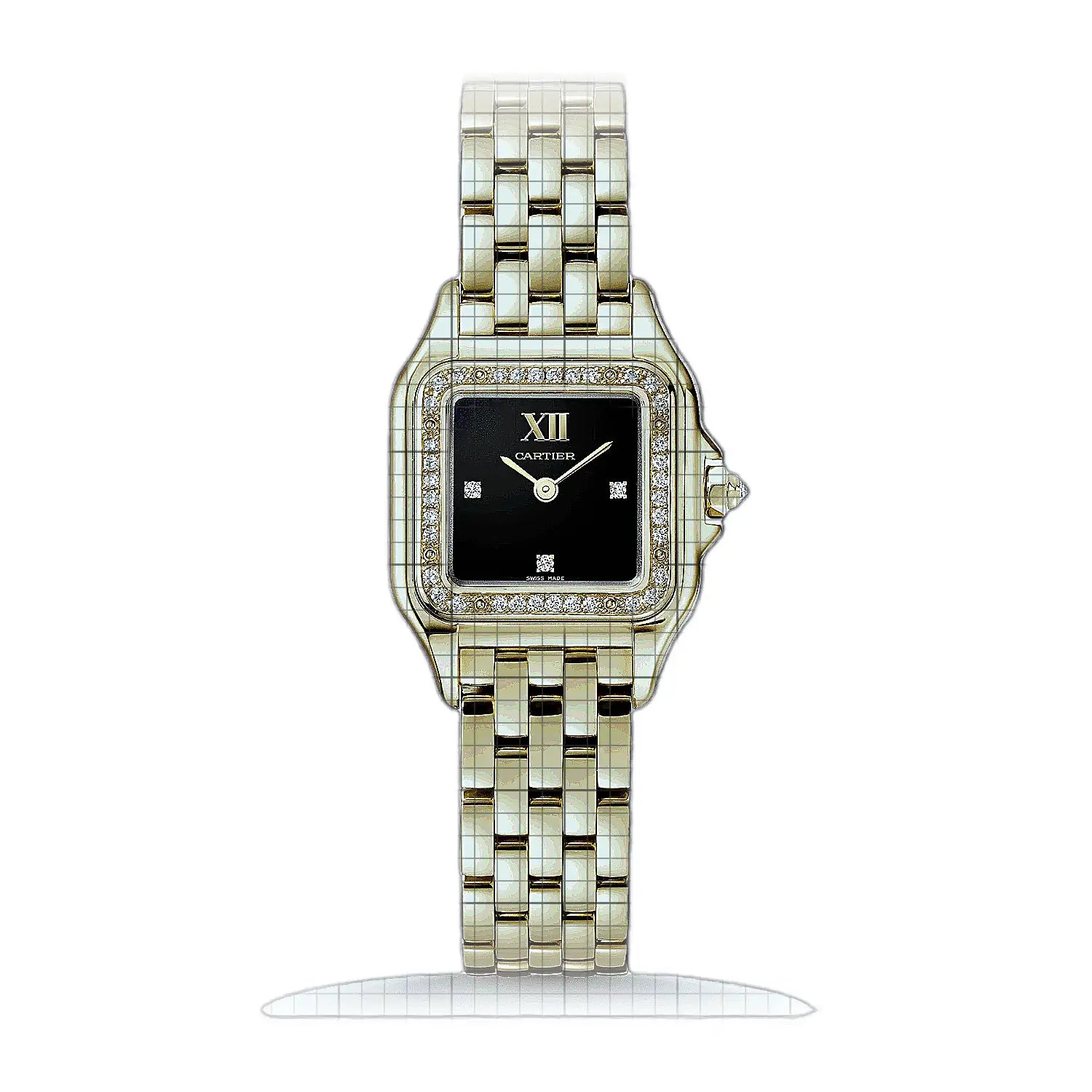 Cartier Panthère de Cartier WJPN0053 Black Dial Yellow gold 22mm Watch
