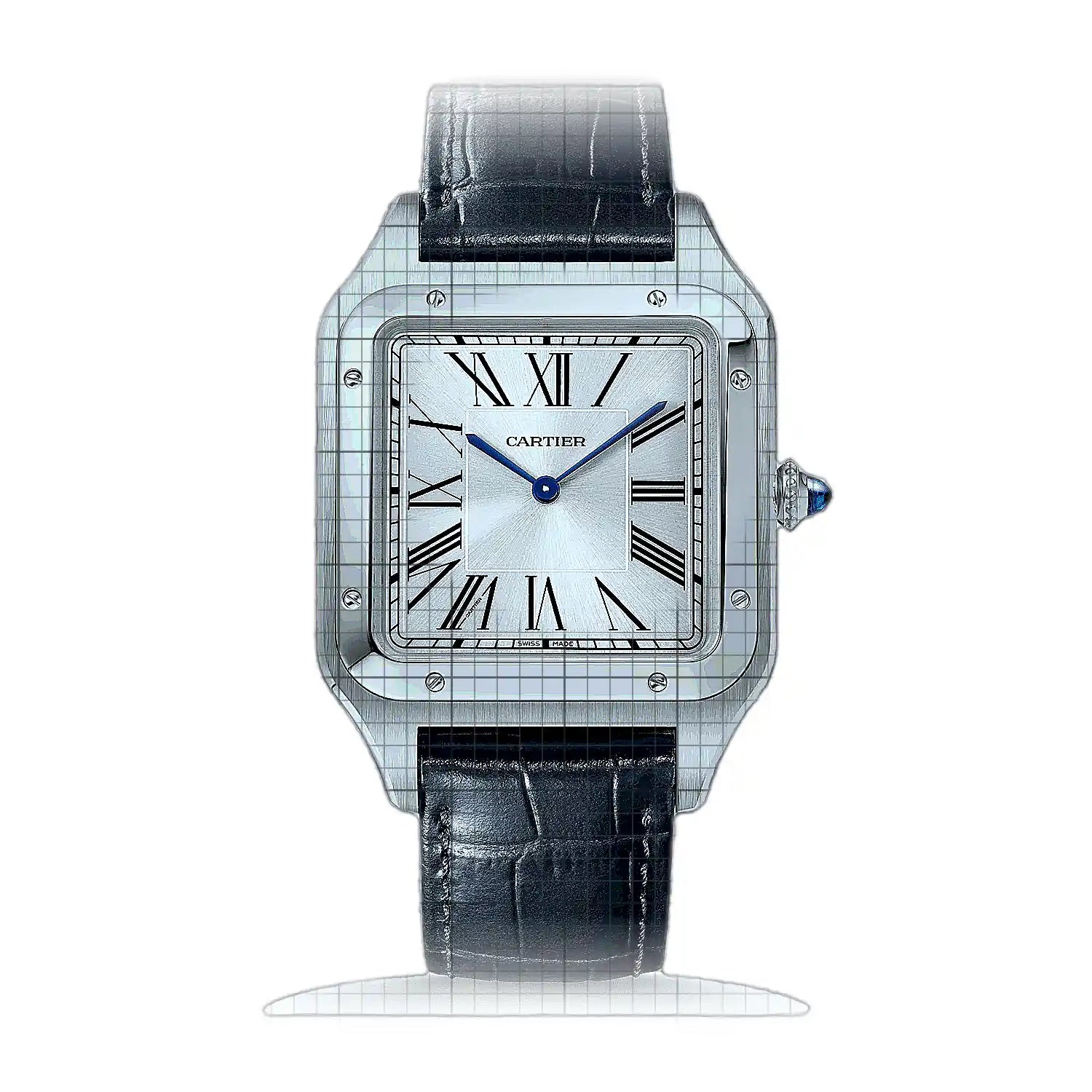 Cartier Santos-Dumont 47mm Silver