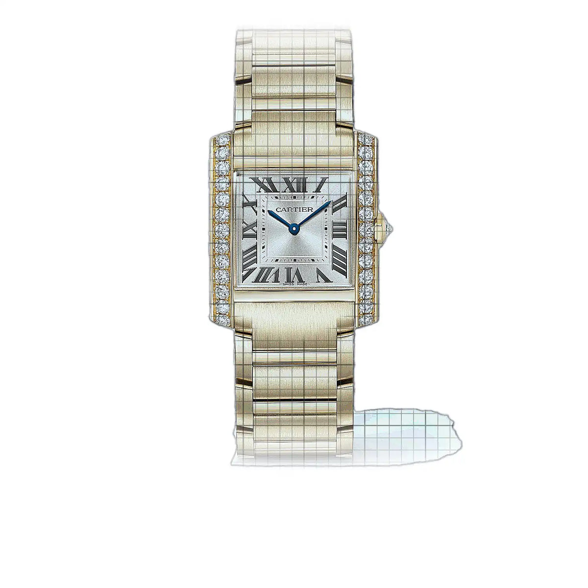 Cartier Tank WJTA0061 Silver Dial Yellow gold 32mm Watch