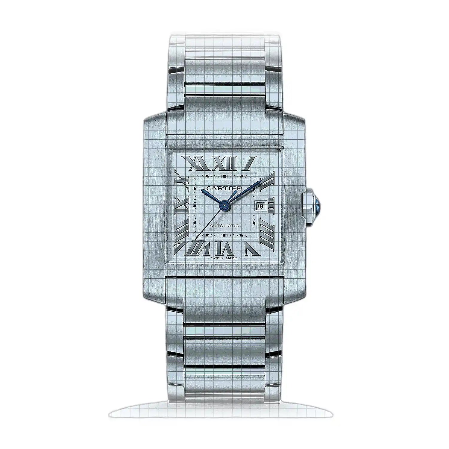 Cartier Tank Française Automatic Silver 36.7 x 30.5mm