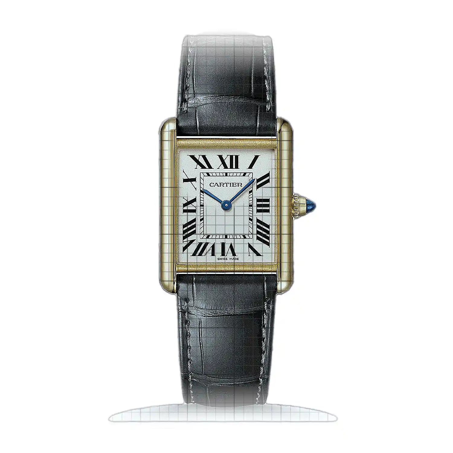 Cartier Tank Louis Cartier Large Model WGTA0067 Silver Dial Yellow gold 25mm Watch