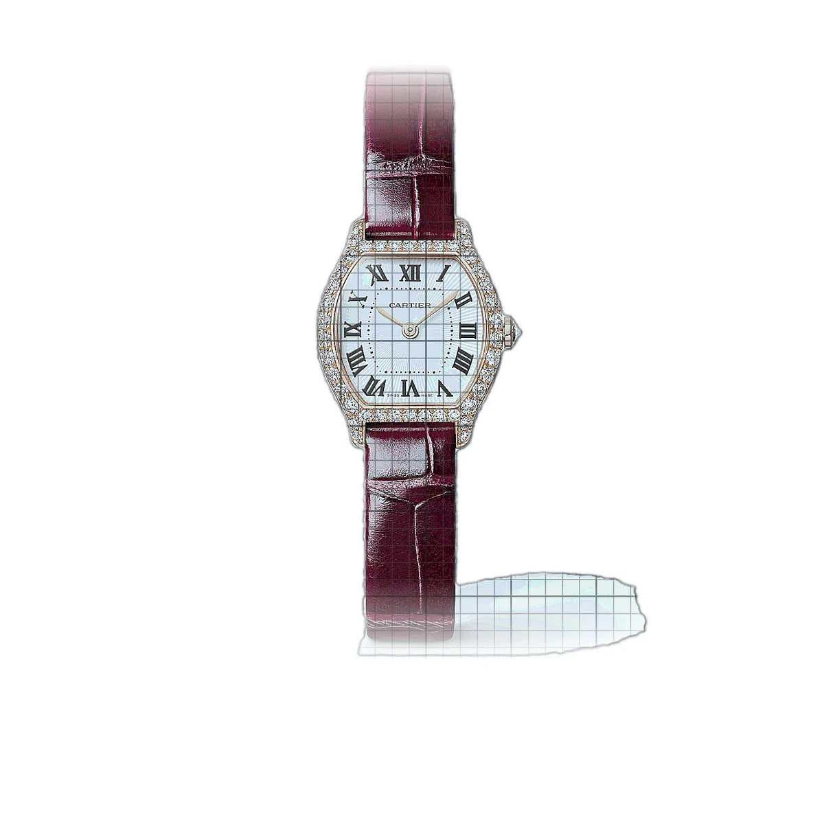 Cartier Tortue WJT0011 White Dial Rose gold 26mm Watch