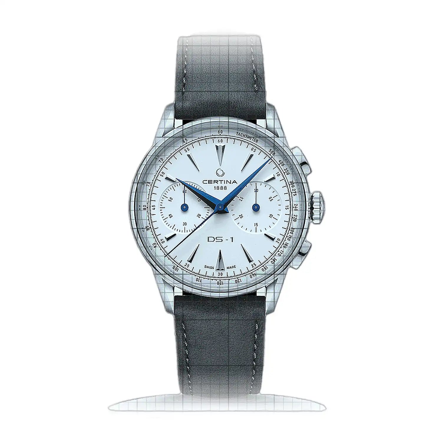 Certina DS-1 Chrono Auto C029.462.16.011.00 White Dial Stainless steel 42mm Watch